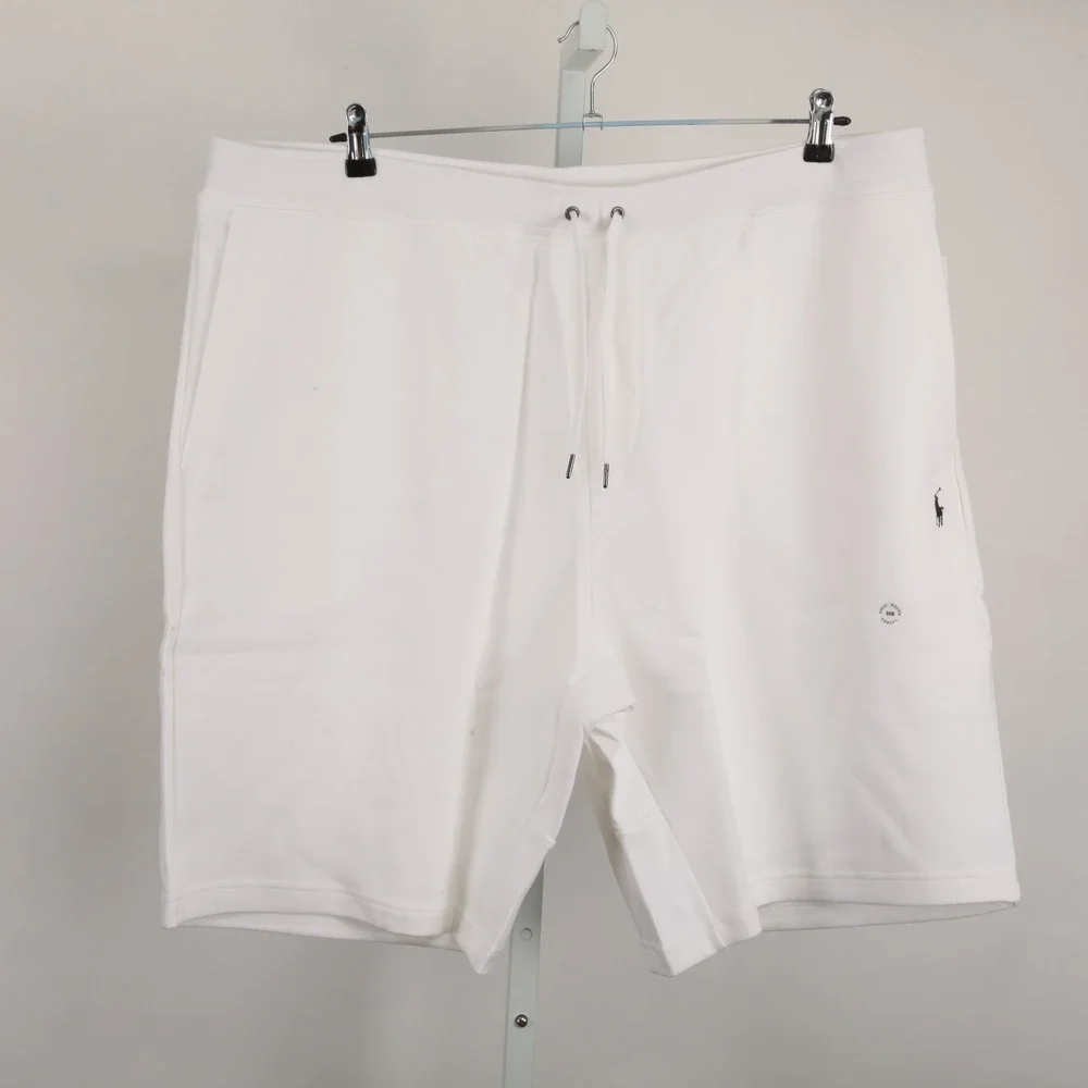 Polo Ralph Lauren Men's White Fleece Drawstring Activewear Shorts Size 3XB NWT
